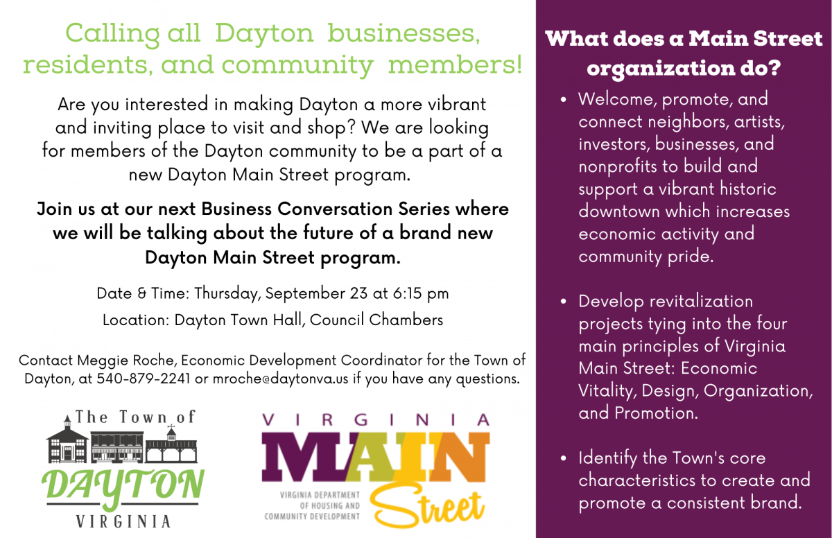 Dayton Main Street Information